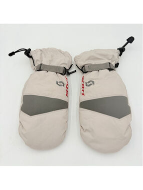 Scott XL/9.5 Ski Mittens Winter Snowboard Gloves Beige Gray Insulated